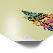 クリスマスツリー先生ライフ教えギフト フォトプリント            (角)