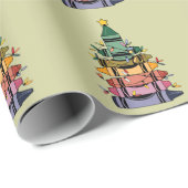 クリスマスツリー先生ライフ教えギフト ラッピングペーパー (ロールコーナー)