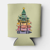 クリスマスツリー先生ライフ教えギフト 缶クーラー (正面)