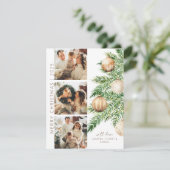 クリスマスツリー写真コラージクリスマス シーズンカード (スタンド正面)