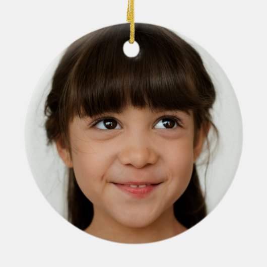 クリスマスツリー写真ピンク黒モダン赤 セラミックオーナメント (裏面)