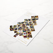 クリスマスツリー写真 – 36枚 箔招待状 (回転した状態)