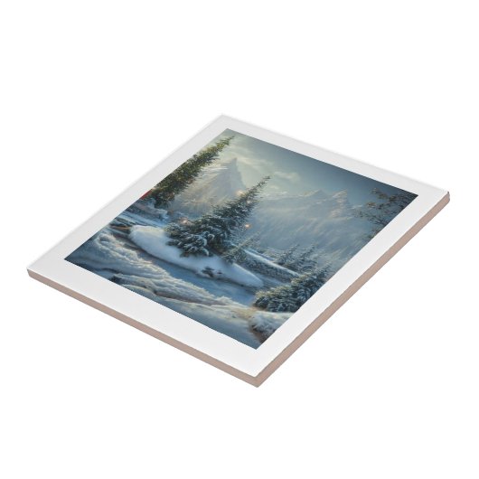 クリスマスツリー冬 タイル (側面)