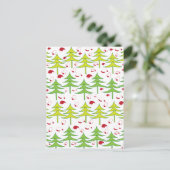 クリスマスツリー冬 ポストカード (スタンド正面)