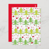 クリスマスツリー冬 ポストカード (正面/裏面)