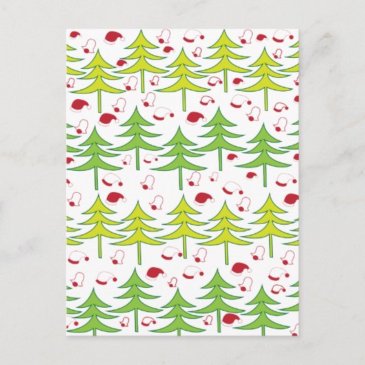 クリスマスツリー冬 ポストカード (正面)