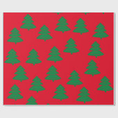 クリスマスツリー包装紙 ラッピングペーパー (フラット)