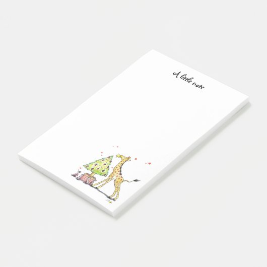 クリスマスツリー及びキリン-クリスマス・パーティのフェスティバル ポストイット (アングル)