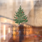 クリスマスツリー名メリークリスマス ウィンドウサイン (シート2)