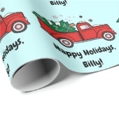 クリスマスツリー名付きピックアップトカスタマイズラック ラッピングペーパー (ロールコーナー)