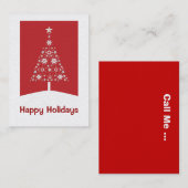 クリスマスツリー名刺 名刺 (正面/裏面)