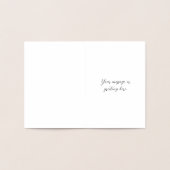 クリスマスツリー喜び愛の平和の白い鳩の箔 箔カード (内部)