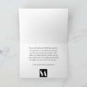 クリスマスツリー喜び雪のシーンのビジ企業のネス シーズンカード (内部)