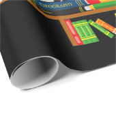 クリスマスツリー図書館の本愛好家クリスマス ラッピングペーパー (ロールコーナー)