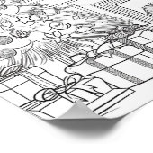 クリスマスツリー大人の着色 ポスター (角)