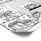 クリスマスツリー大人の着色 ポスター (角)