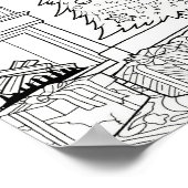 クリスマスツリー大人の着色 ポスター (角)