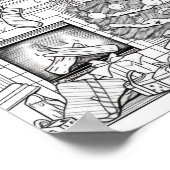 クリスマスツリー大人の着色 ポスター (角)