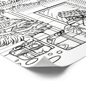 クリスマスツリー大人の着色 ポスター (角)