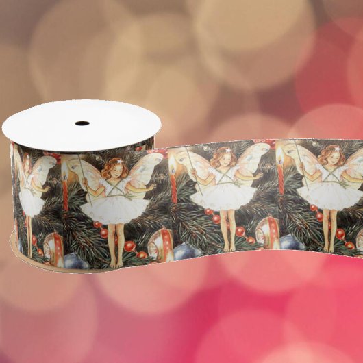 クリスマスツリー妖精 サテンリボン