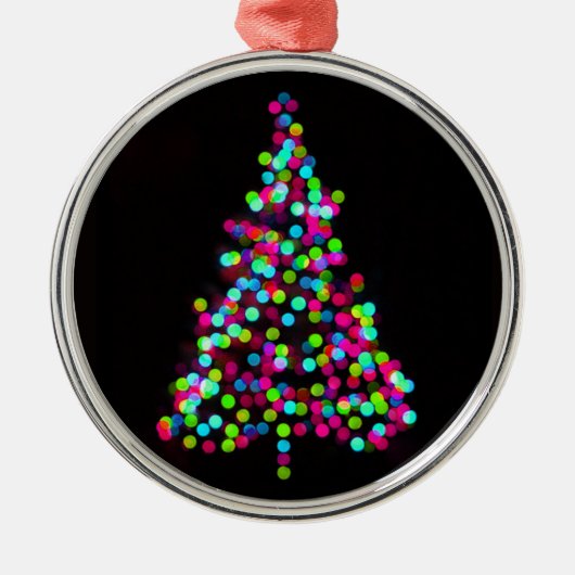 クリスマスツリー宝石 メタルオーナメント (正面)