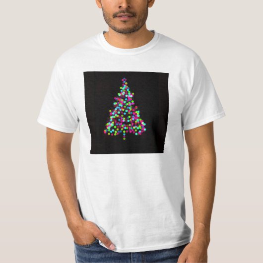 クリスマスツリー宝石 Tシャツ (正面)