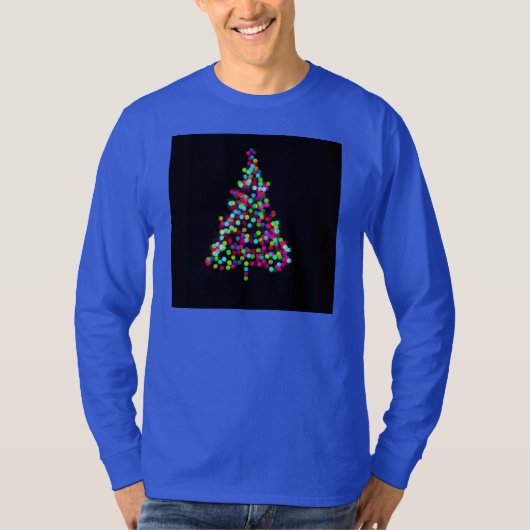 クリスマスツリー宝石 Tシャツ (正面)