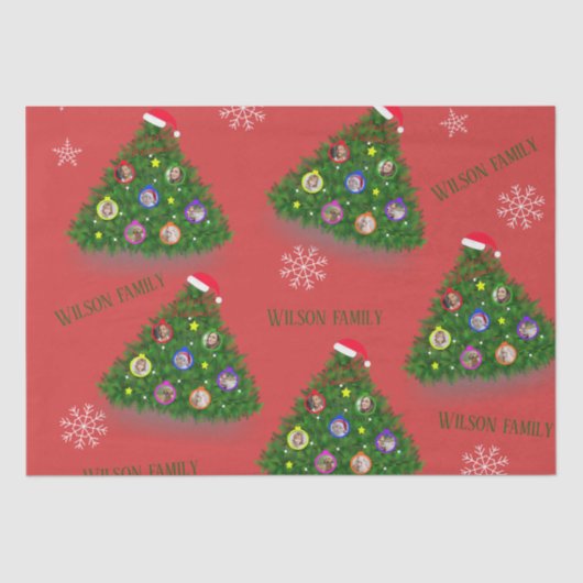 クリスマスツリー家族の生活 薄葉紙 (正面)