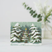 クリスマスツリー家族はがき シーズンポストカード (スタンド正面)