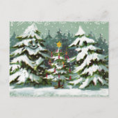 クリスマスツリー家族はがき シーズンポストカード (正面)