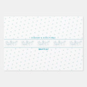 クリスマスツリー小妖精や小人スレーホースホリデーカスタム ラッピングペーパーシート (正面3)