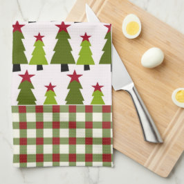 クリスマスツリー小繊維キッチンタオル キッチンタオル