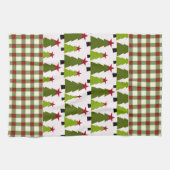 クリスマスツリー小繊維キッチンタオル キッチンタオル (横)
