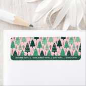 クリスマスツリー差出人住所ラベル ラベル (インサイチュ)