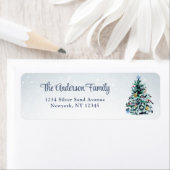 クリスマスツリー差出人住所ラベル ラベル (インサイチュ)