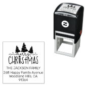 クリスマスツリー差出人住所 セルフインキングスタンプ (インサイチュ)
