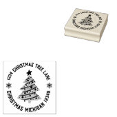 クリスマスツリー差出人住所 ラバースタンプ (押印)