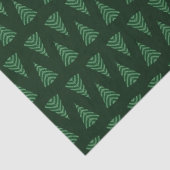 クリスマスツリー幾何学濃い緑 薄葉紙 (詳細)