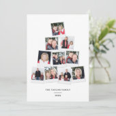 クリスマスツリー広場キッズフォトコラージュ シーズンカード (スタンド正面)