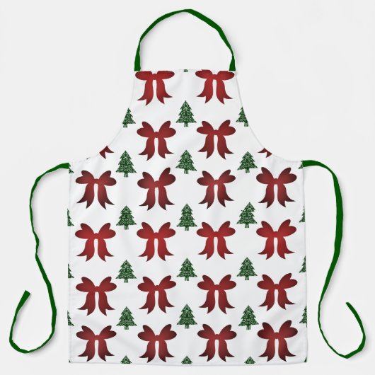 クリスマスツリー弓 エプロン (正面)