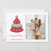 クリスマスツリー引っ越しましたフォトホリデーカード (正面)