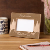 クリスマスツリー彫刻フレーム レーザー彫刻フレーム (左)