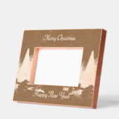 クリスマスツリー彫刻フレーム レーザー彫刻フレーム (左)