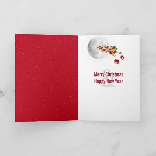 クリスマスツリー感動的引用文 カード (内部)