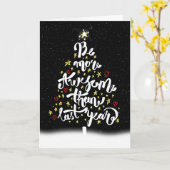 クリスマスツリー感動的引用文 カード (黄色い花)