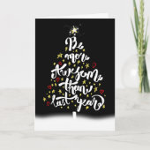 クリスマスツリー感動的引用文 カード (正面)