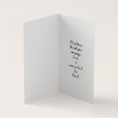 クリスマスツリー感謝メッセージ折り畳みカード 名刺 (内部)