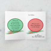 クリスマスツリー折り畳みカード カード (内部)