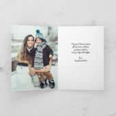 クリスマスツリー折り畳みフォトカード シーズンカード (内部)