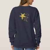 クリスマスツリー抽象芸術アートへ衣服 スウェットシャツ (裏面)